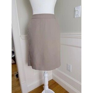 George & Martha Gray Stretch Pencil Skirt Size 4 Cotton Blend
